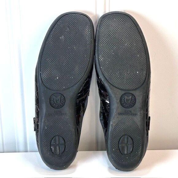 Mephisto Cool Air Slip-On Mules Women's US Size 9.5 Brown Leather Croc Slides - Picture 4 of 8